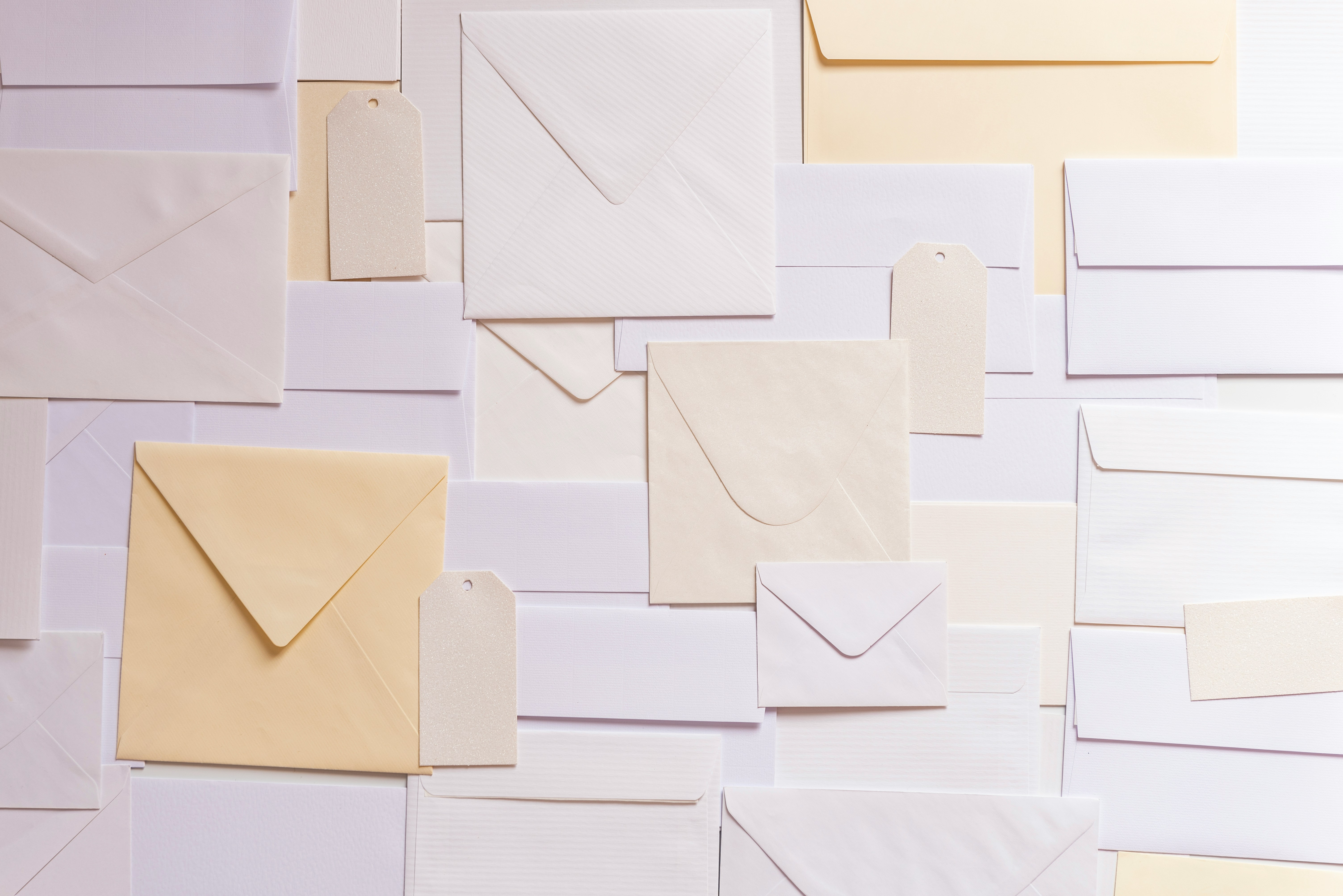 Stack of envelopes.